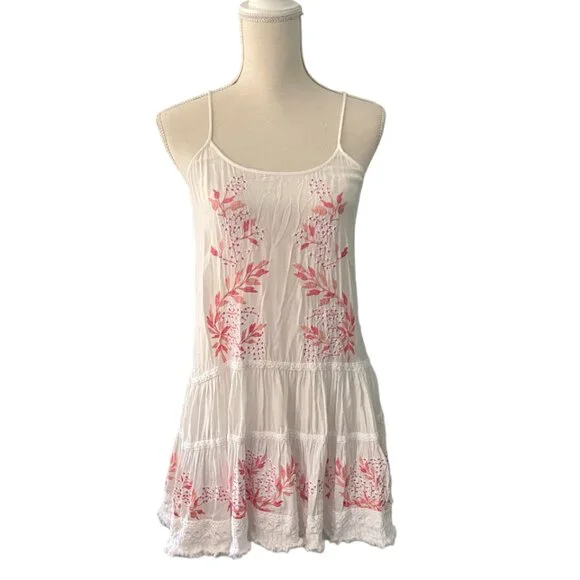 knee length dresses for ladies Taj Mini Dress in Pink Flower Pink Flower / M/L